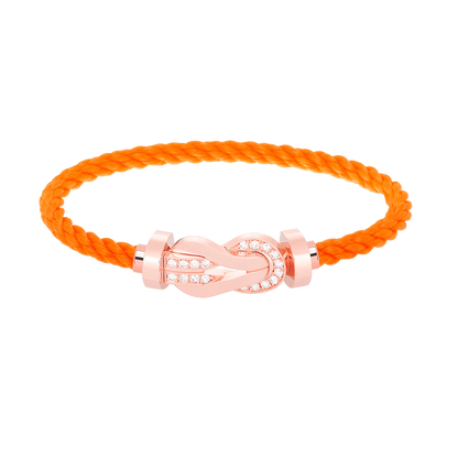 [Vicky]CHANCE LARGE 8 FIGURE BUCKLE HALF DIAMOND BRACELET ROSE GOLD