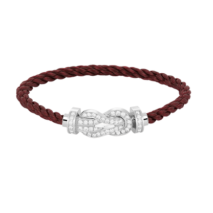 [Vicky]CHANCE LARGE 8 FIGURE BUCKLE FULL DIAMOND BRACELET SILVER