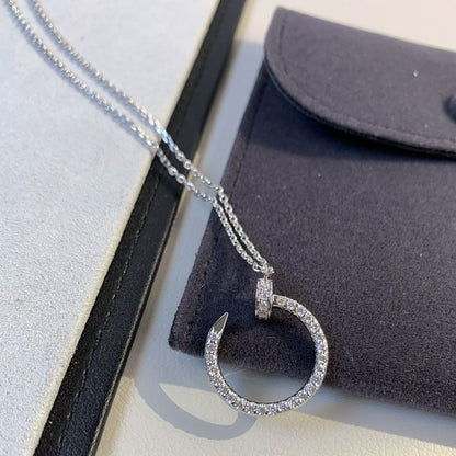 [Vicky]JUSTE NECKLACE SILVER DIAMONDS