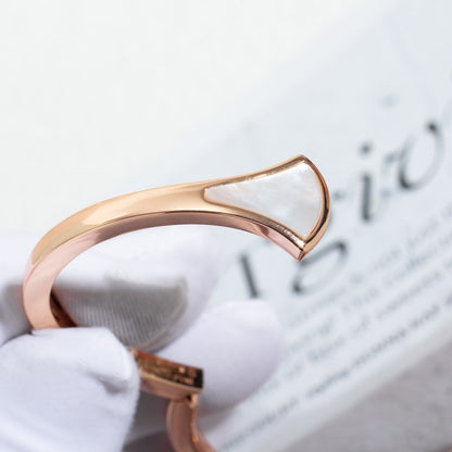 [Vicky]DREAM BRACELET OPEN PINK GOLD MOP
