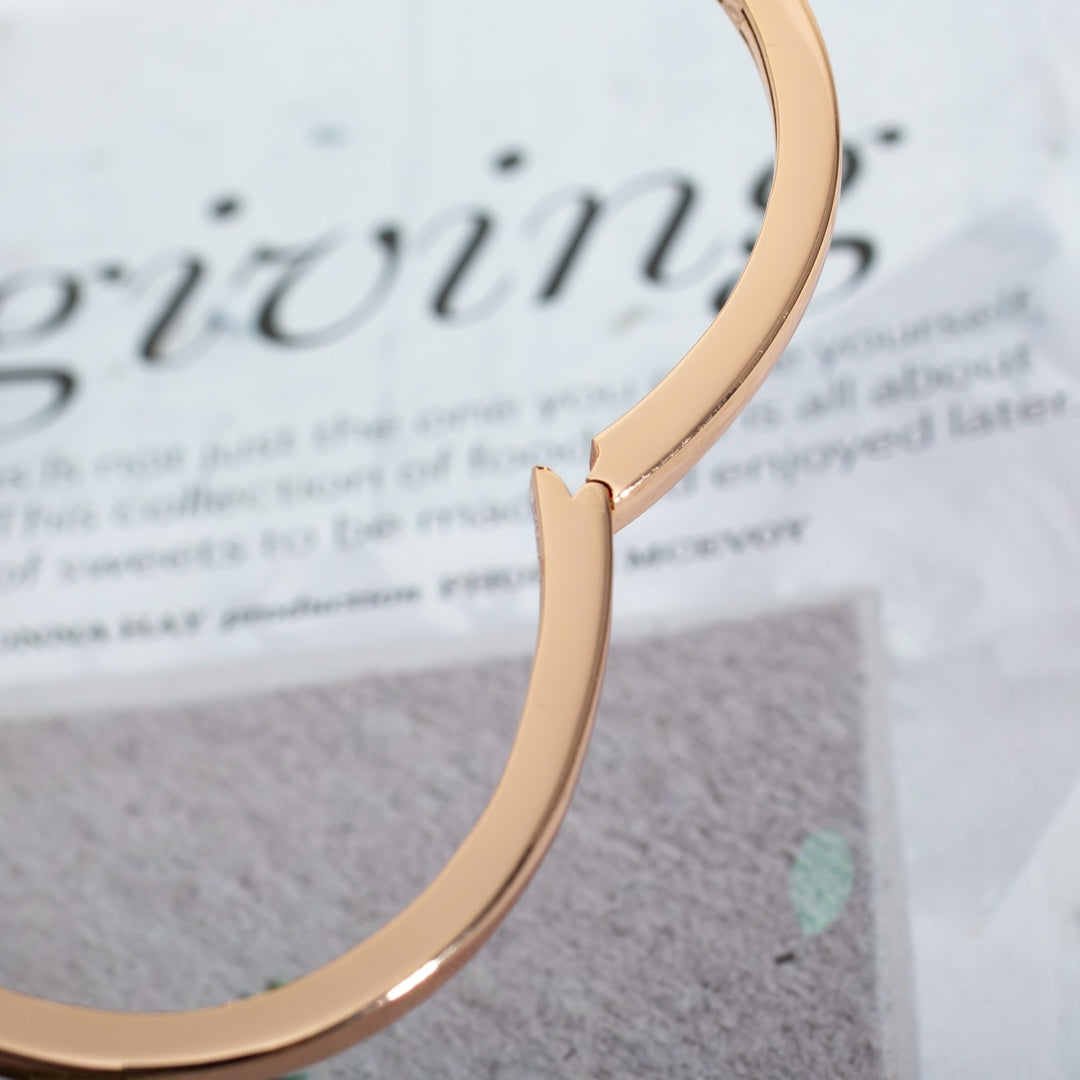 [Vicky]DREAM BRACELET OPEN PINK GOLD MOP DIAMOND