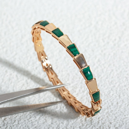 [Vicky]SERPENTI BRACELET PINK GOLD MALACHITE