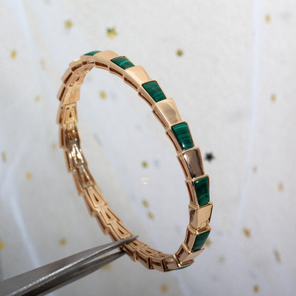 [Vicky]SERPENTI BRACELET PINK GOLD MALACHITE