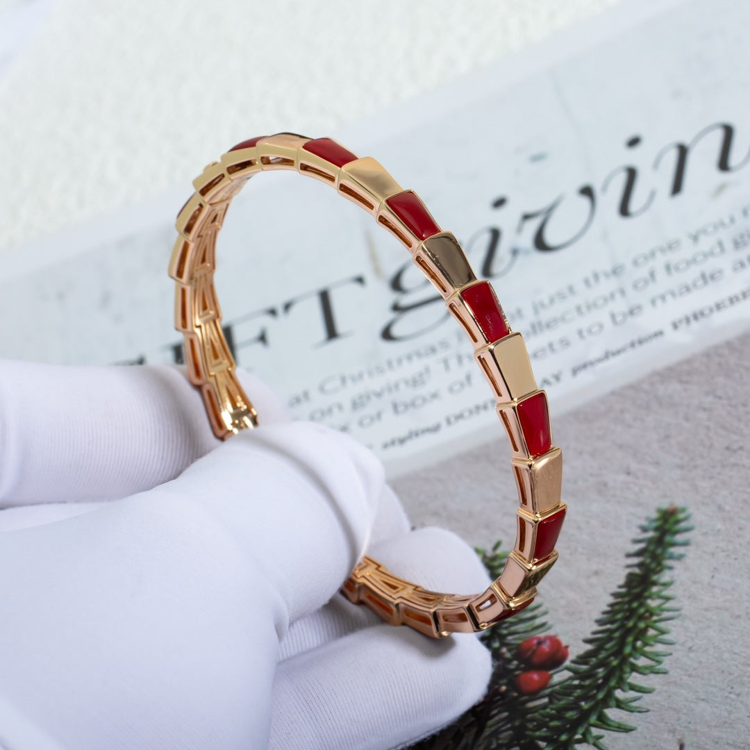 [Vicky]SERPENTI BRACELET PINK GOLD RUBELLITE