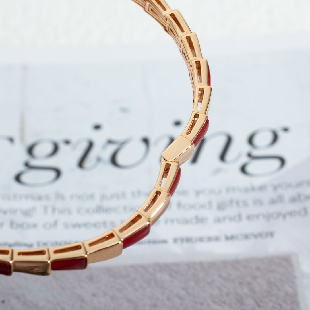 [Vicky]SERPENTI BRACELET PINK GOLD RUBELLITE