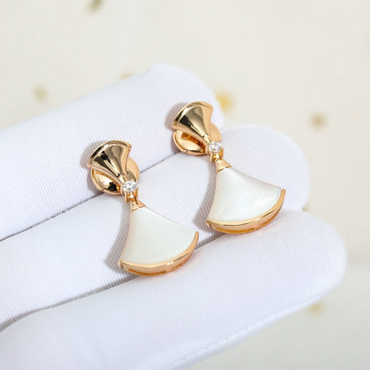 [Vicky]DREAM MOP PINK GOLD EARRINGS