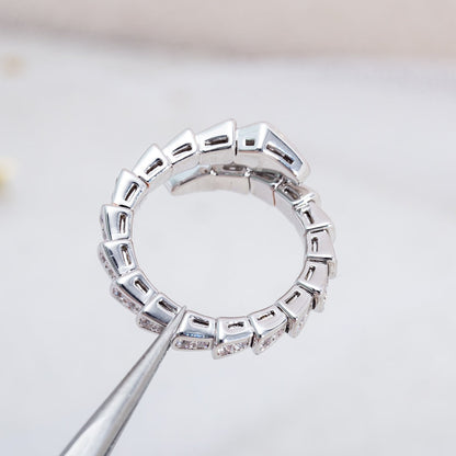 [Vicky]SERPENTI RING SILVER DIAMOND PAVED 4MM
