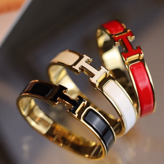 [Vicky]H BRACELET 12MM GOLD