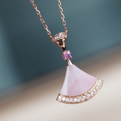 [Vicky]DREAM NECKLACE PINK MOP DIAMOND
