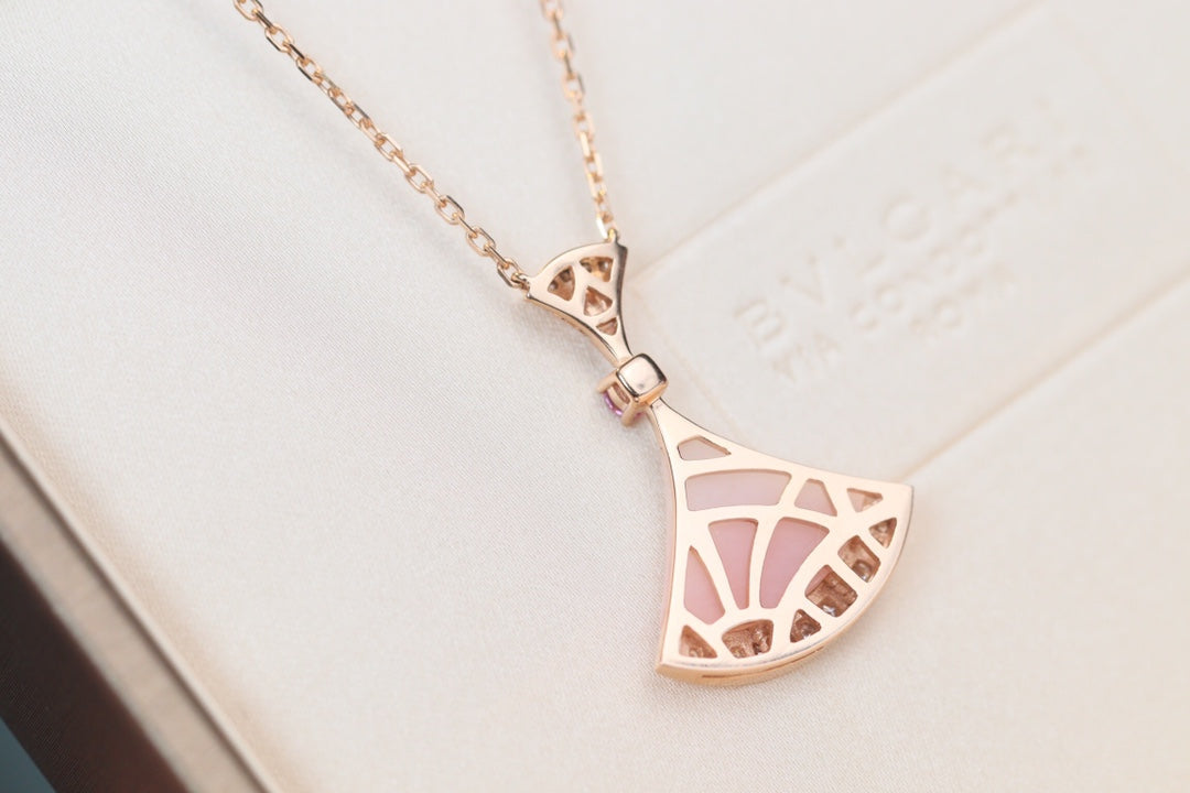 [Vicky]DREAM NECKLACE PINK MOP DIAMOND