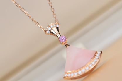 [Vicky]DREAM NECKLACE PINK MOP DIAMOND