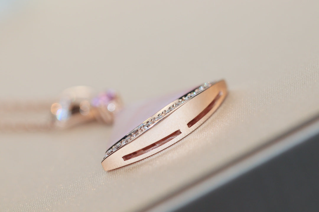 [Vicky]DREAM NECKLACE PINK MOP DIAMOND