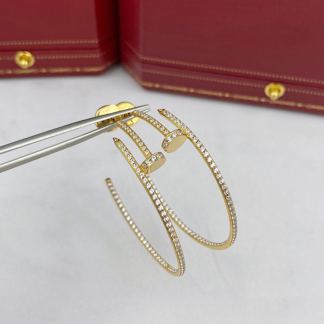 [Vicky]JUSTE EARRINGS FULL DIAMONDS 1.8MM
