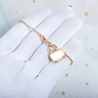 [Vicky]AMULETTE PEDANT ROSE GOLD NECKLACE