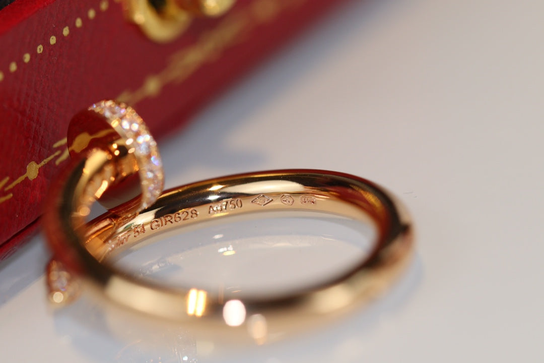[Vicky]JUSTE RING 2.65MM GOLD DIAMOND