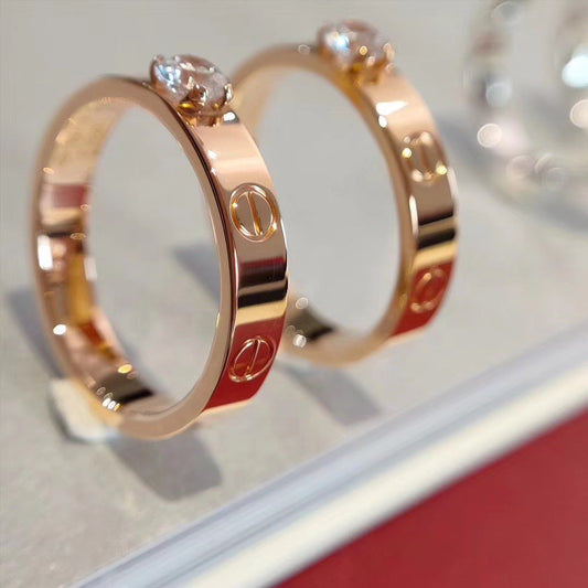 [Vicky]LOVE RING 3.6MM 1 BIG DIAMOND