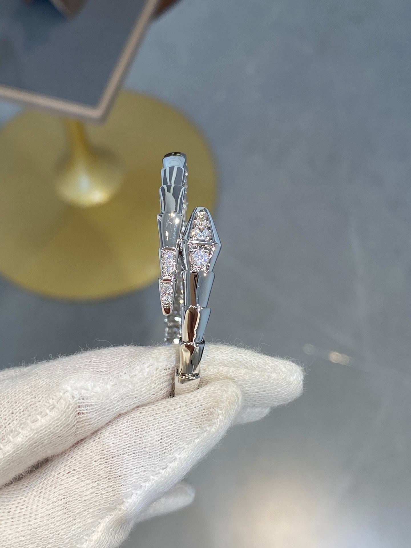 [Vicky]SERPENTI BRACELET DIAMONDS SILVER