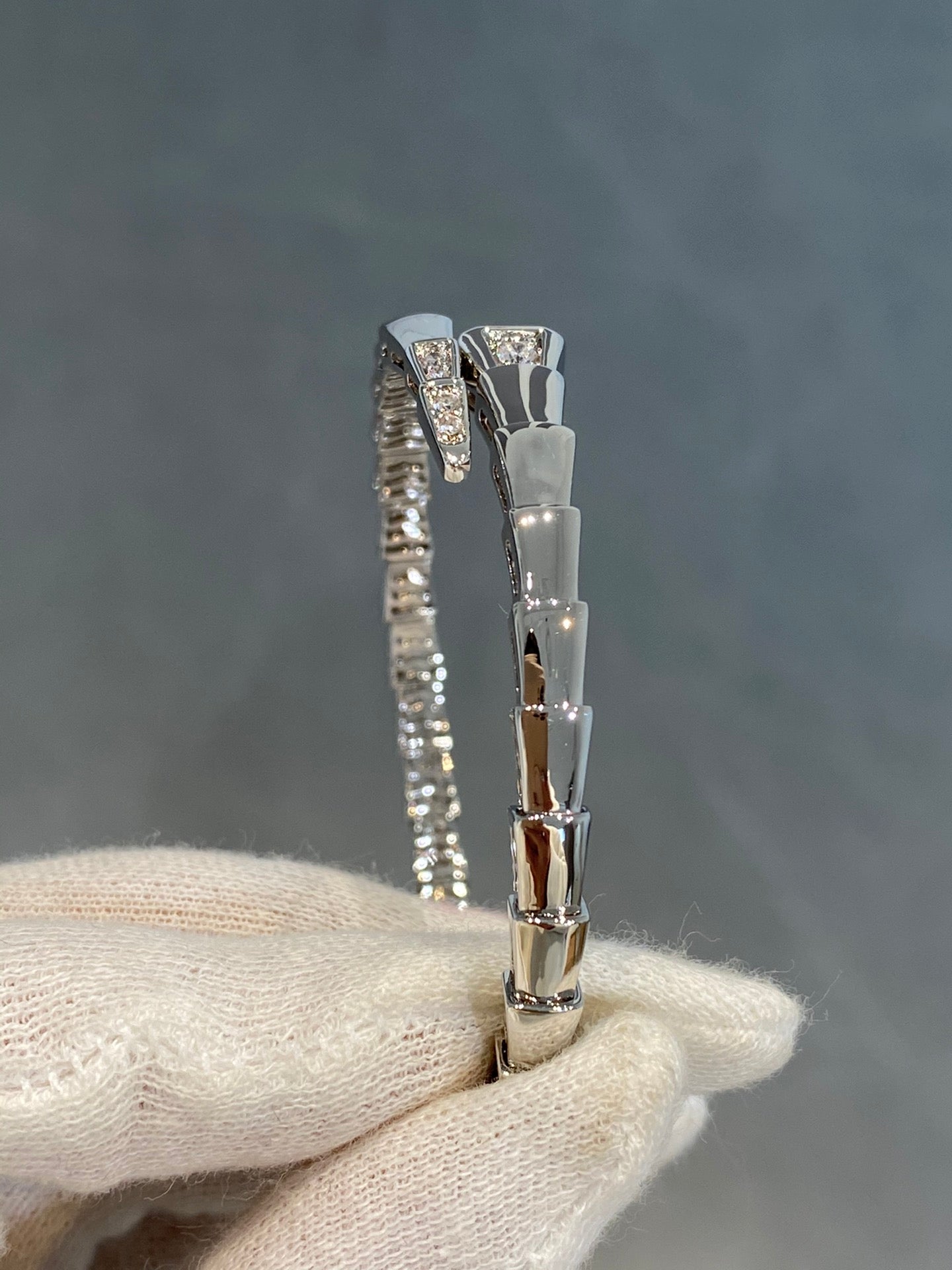 [Vicky]SERPENTI BRACELET DIAMONDS SILVER
