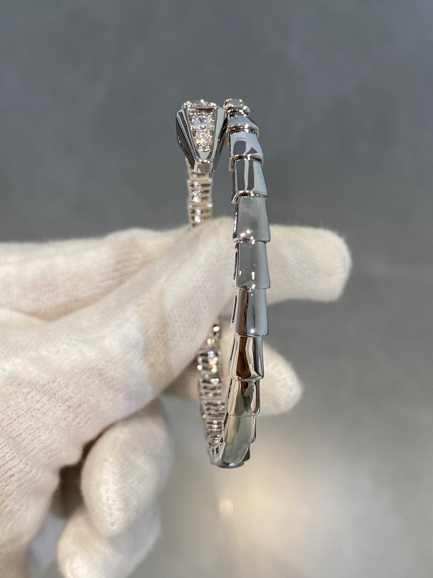 [Vicky]SERPENTI BRACELET DIAMONDS SILVER