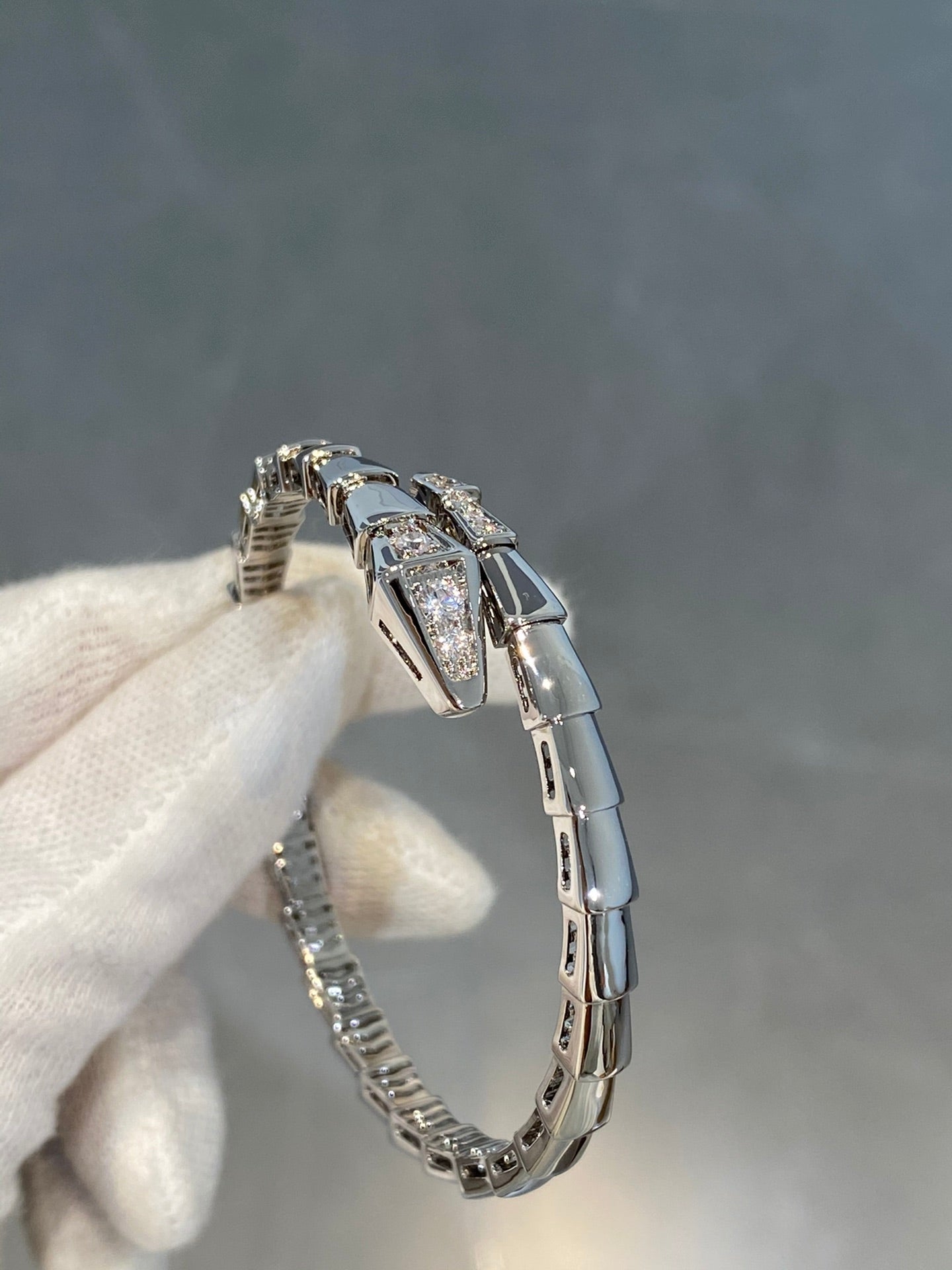 [Vicky]SERPENTI BRACELET DIAMONDS SILVER