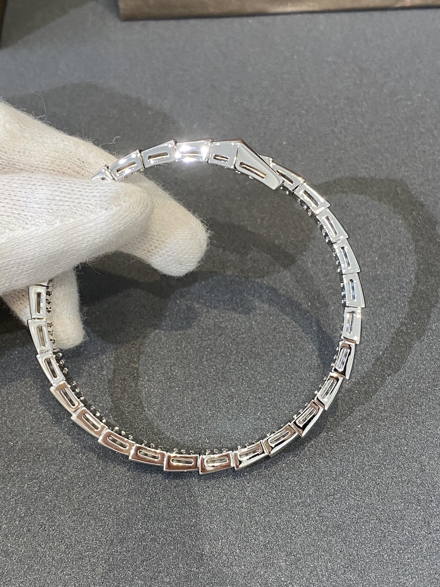 [Vicky]SERPENTI BRACELET DIAMONDS SILVER