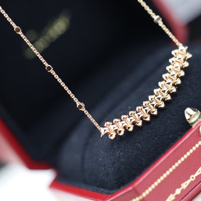 [Vicky]CLASH PINK GOLD NECKLACE