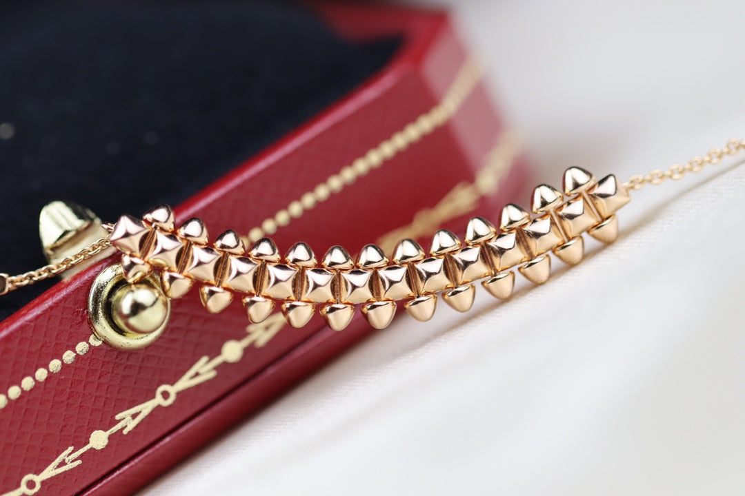 [Vicky]CLASH PINK GOLD NECKLACE