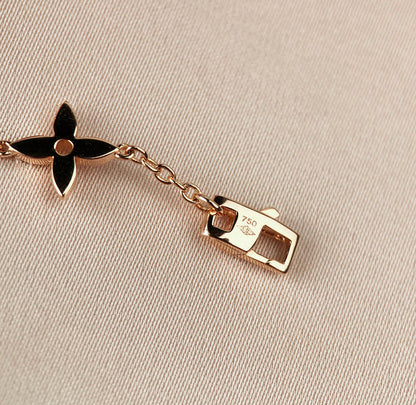 [Vicky]STAR AND SUN 7 MOTIFS GOLD BRACELET