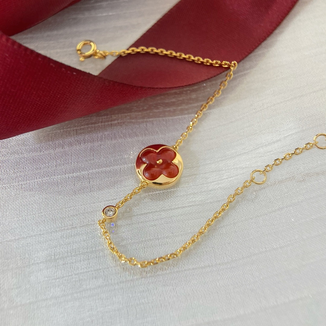 [Vicky]SUN PEDANT CARNELIAN BRACELET