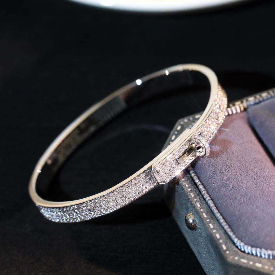 [Vicky]KELLY BRACELET DIAMOND PAVED