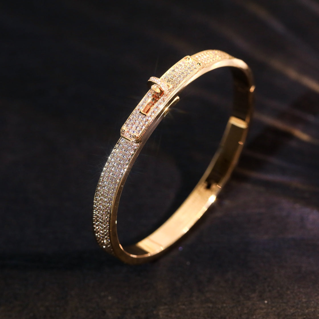 [Vicky]KELLY BRACELET DIAMOND PAVED