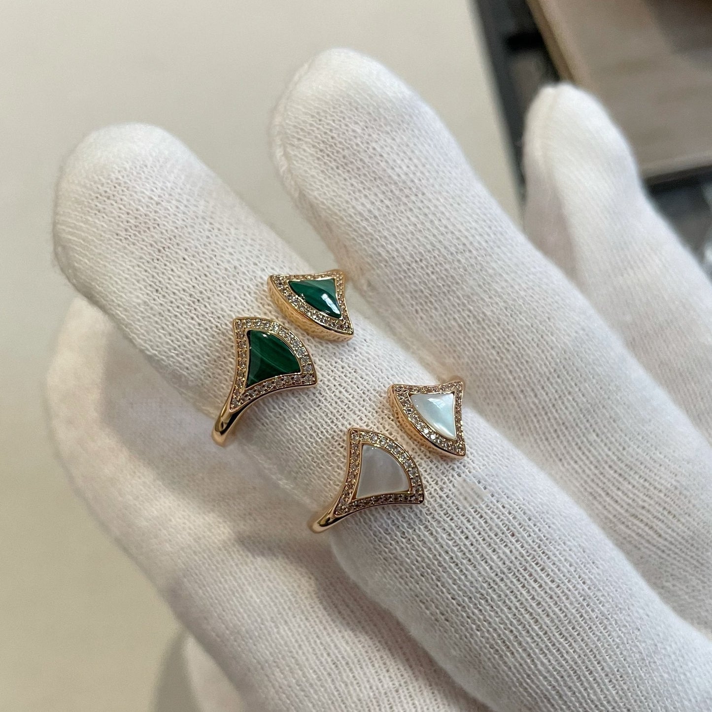 [Vicky]DREAM MOP DIAMOND OPEN RING
