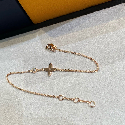 [Vicky]STAR DIAMOND PINK GOLD BRACELET