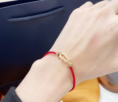 [Vicky]FORCE 10 HALF DIAMOND PINK GOLD RED CORDERI LARGE AND MEDIUM MODEL