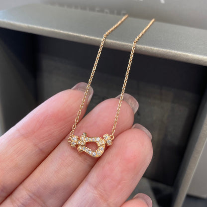 [Vicky]FORCE 10 DIAMOND PINK GOLD NECKLACE MINI MODEL