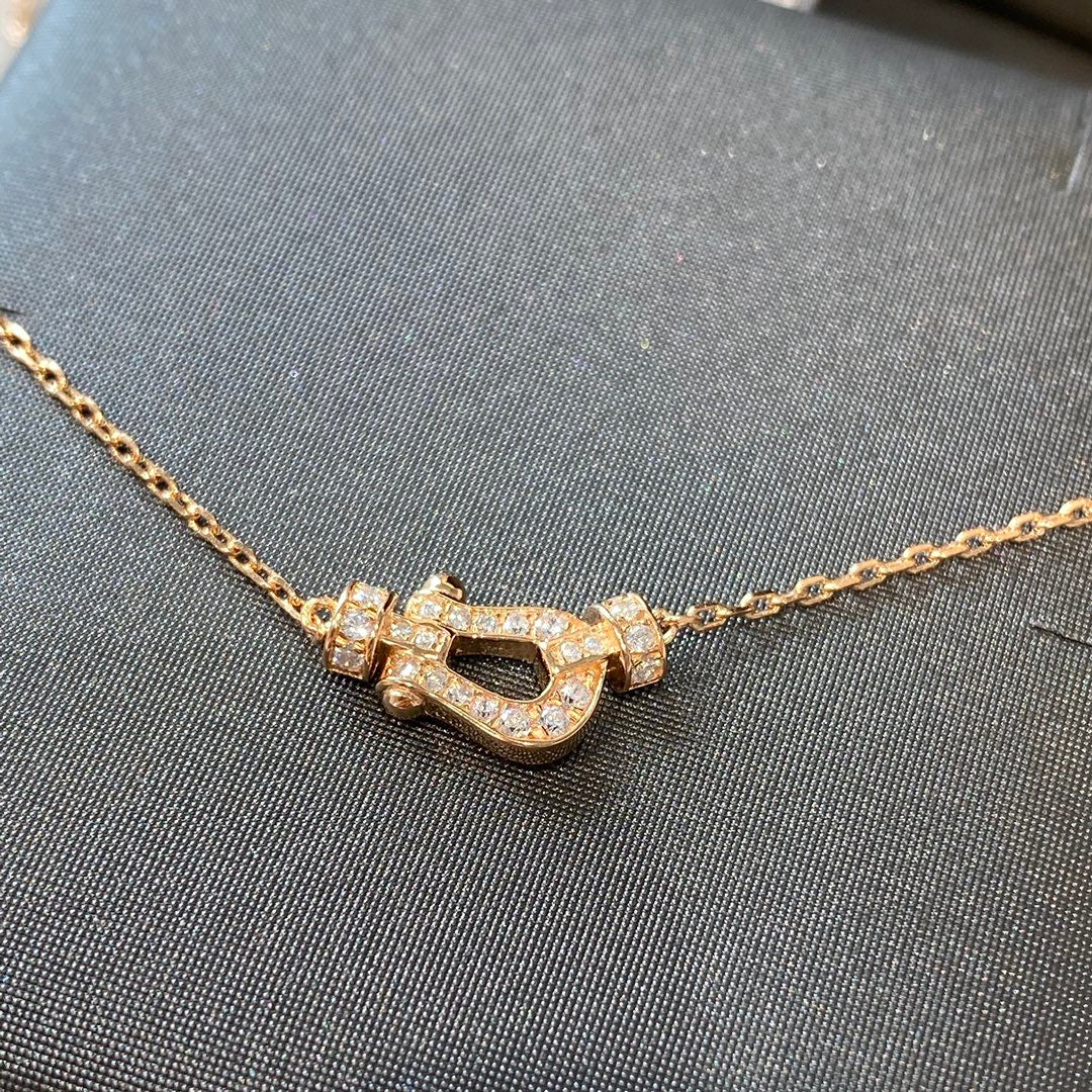 [Vicky]FORCE 10 DIAMOND PINK GOLD NECKLACE MINI MODEL