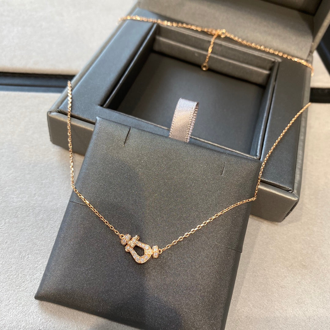 [Vicky]FORCE 10 DIAMOND PINK GOLD NECKLACE MINI MODEL