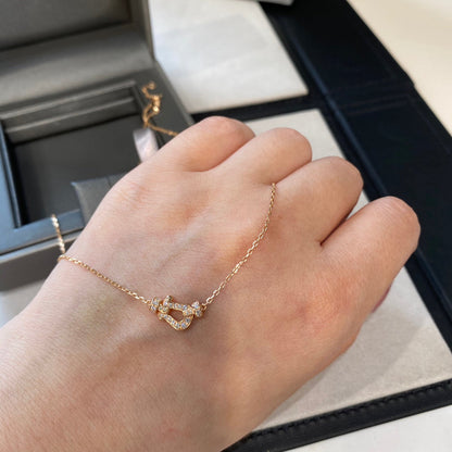 [Vicky]FORCE 10 DIAMOND PINK GOLD NECKLACE MINI MODEL