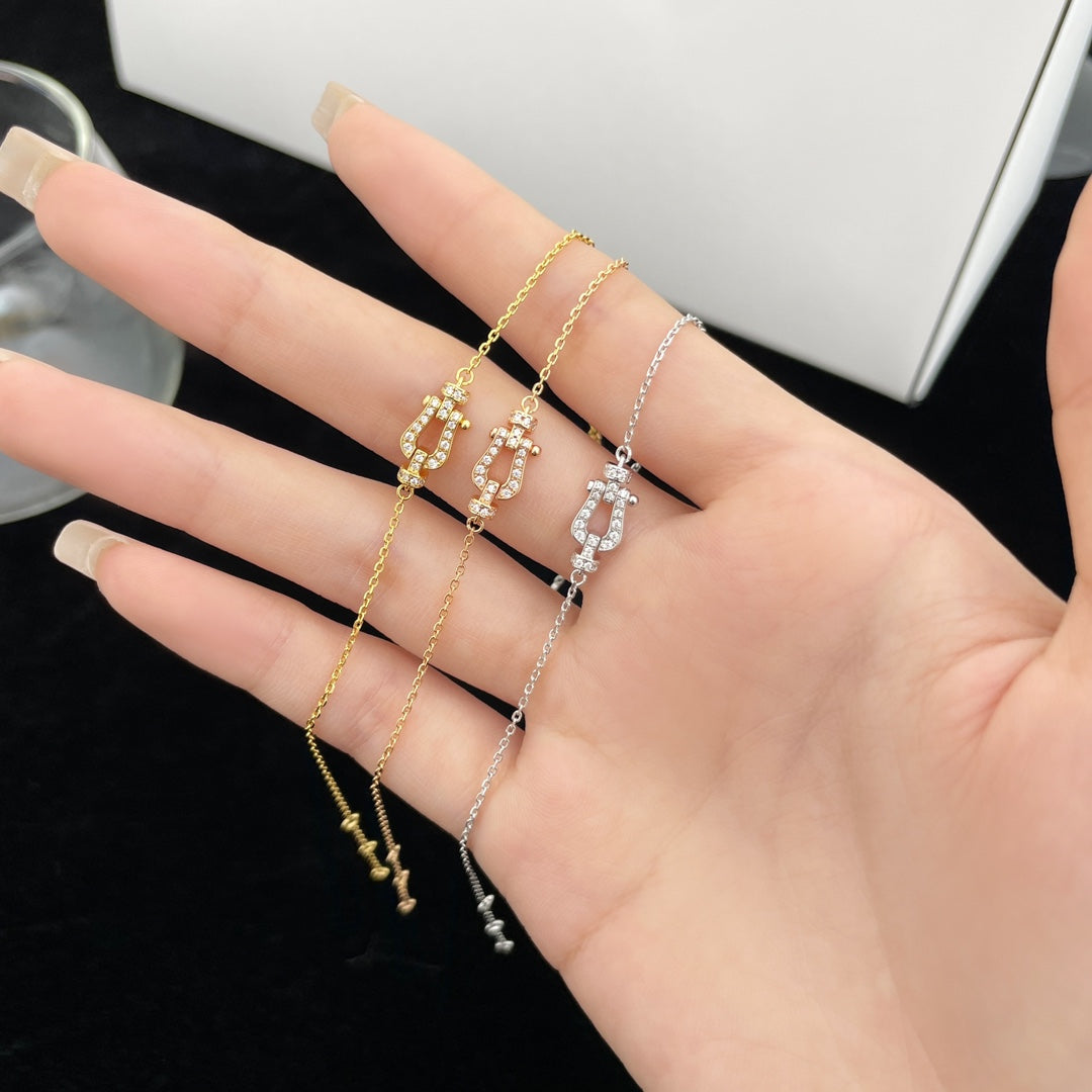 [Vicky]FORCE 10 FULL DIAMOND BUCKLE CHAIN LINK MINI MODEL