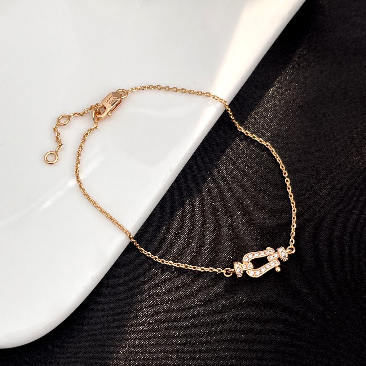 [Vicky]FORCE 10 FULL DIAMOND BUCKLE CHAIN LINK MINI MODEL