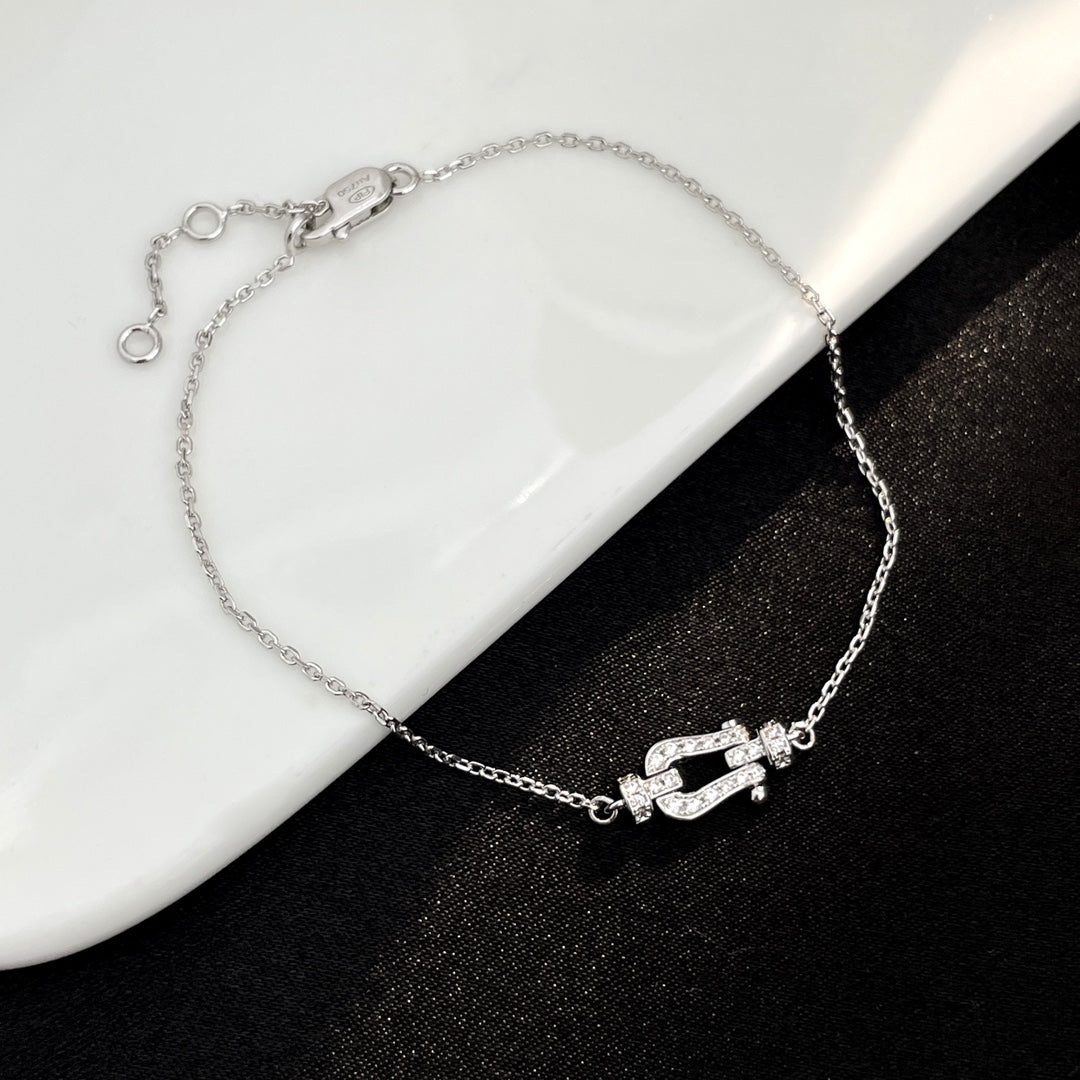 [Vicky]FORCE 10 FULL DIAMOND BUCKLE CHAIN LINK MINI MODEL