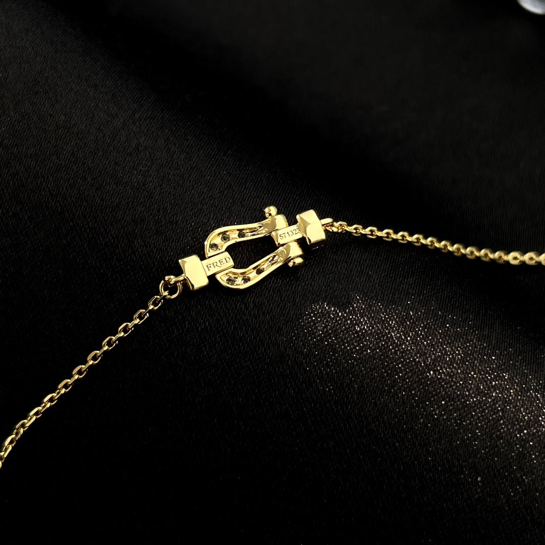 [Vicky]FORCE 10 FULL DIAMOND BUCKLE CHAIN LINK MINI MODEL