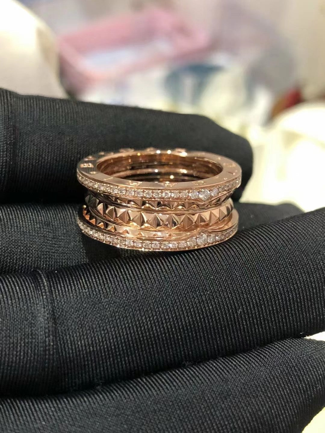 [Vicky]ZERO 1 ROCK DIAMOND PINK GOLD