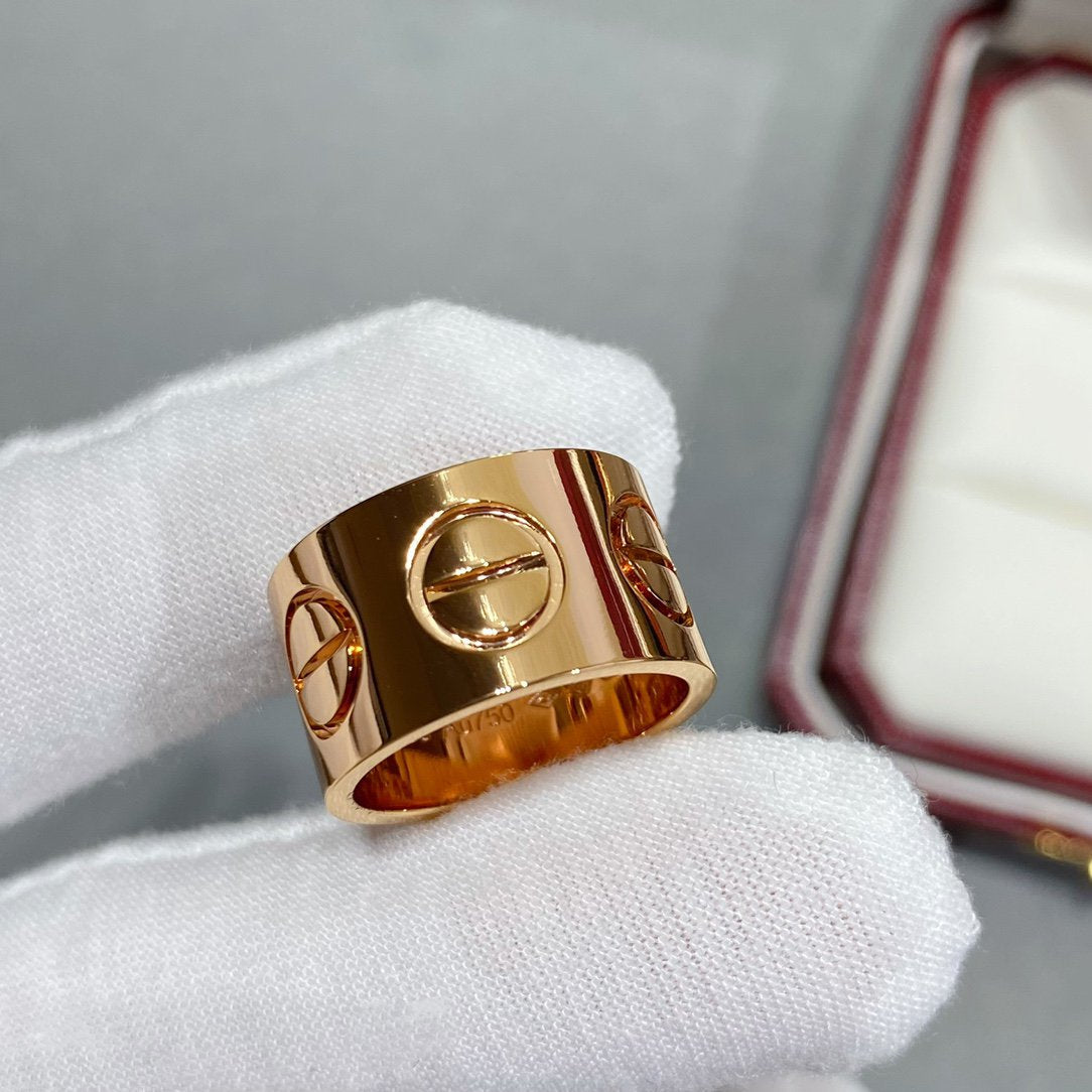 [Vicky]LOVE 11MM LARGE RING