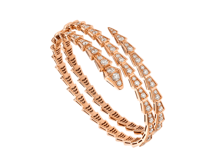 [Vicky]SERPENTI BRACELET PINK GOLD DIAMOND DOUBLE ROW