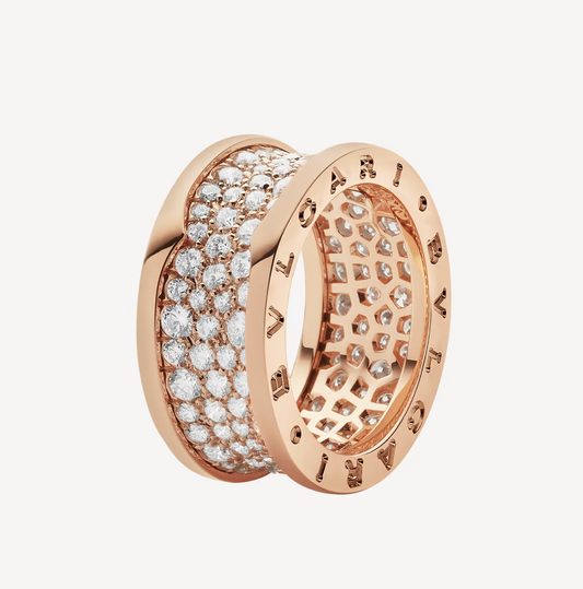 [Vicky]ZERO 1 WITH PAVED DIAMONDS ON THE SPIRAL RING
