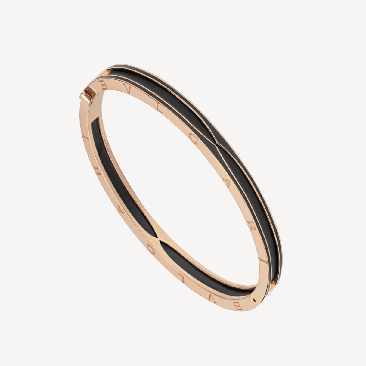 [Vicky]ZERO 1 PINK GOLD WITH MATTE BLACK CERAMIC BRACELET