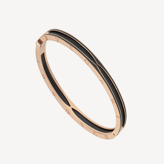 [Vicky]ZERO 1 PINK GOLD WITH MATTE BLACK CERAMIC BRACELET