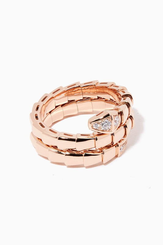 [Vicky]SERPENTS DOUBLE ROW DIAMOND RING