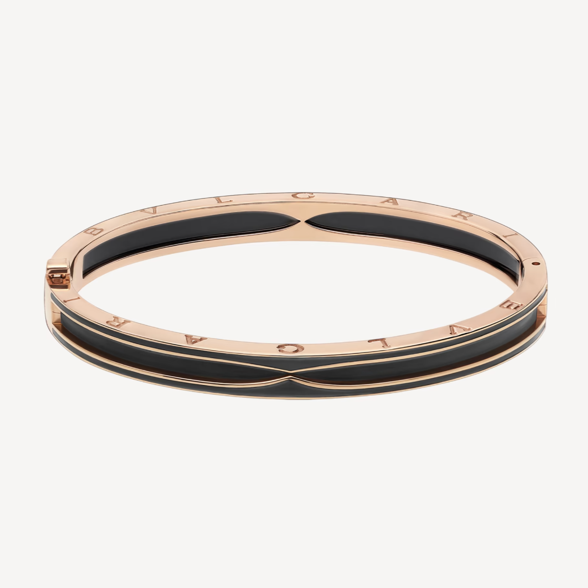 [Vicky]ZERO 1 PINK GOLD WITH MATTE BLACK CERAMIC BRACELET